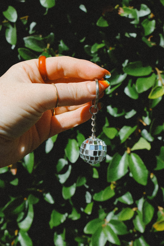 disco ball keychain