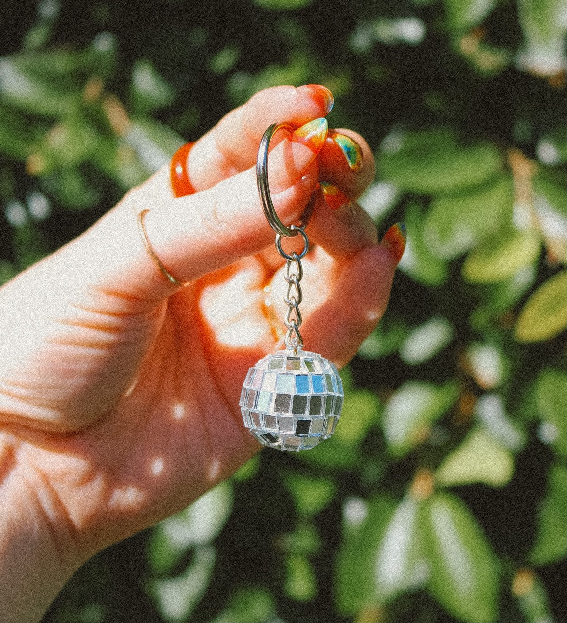 disco ball keychain